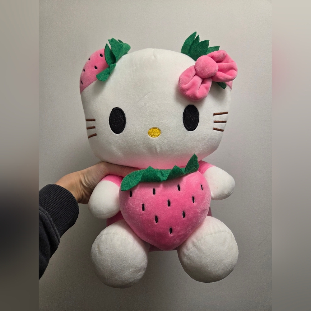Strawberry Kitty Plush Toy | Cute Kawaii Style